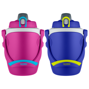 64oz Insulated Water Bottle Blue & Pink Bundle